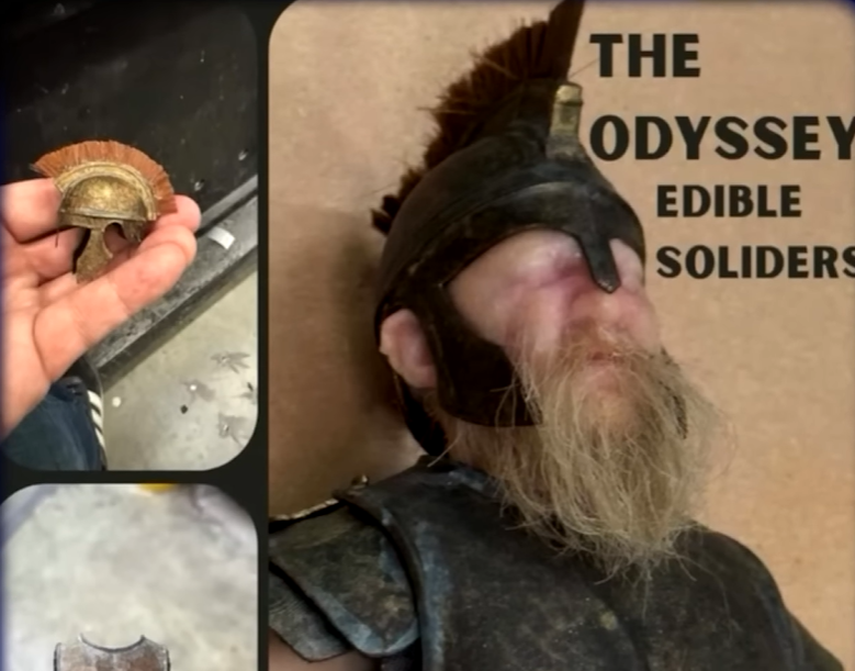Odyseja - aktor przebrany za Cyklopa zjadał miniaturowe modele żołnierzy